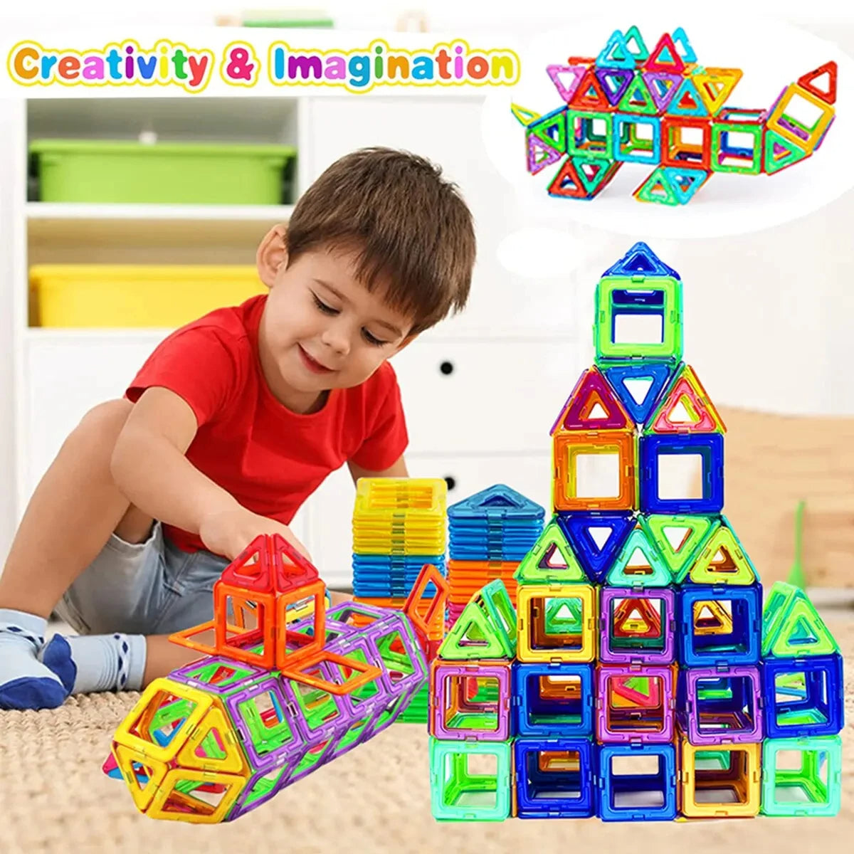 Juego constructor magnético 84 pcs